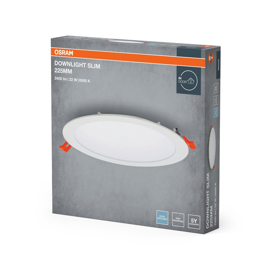 Osram - Lampada LED da incasso SLIM 22W/230V 6500K