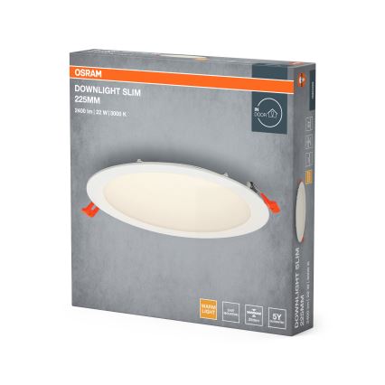 Osram - Lampada LED da incasso SLIM LED/22W/230V 3000K