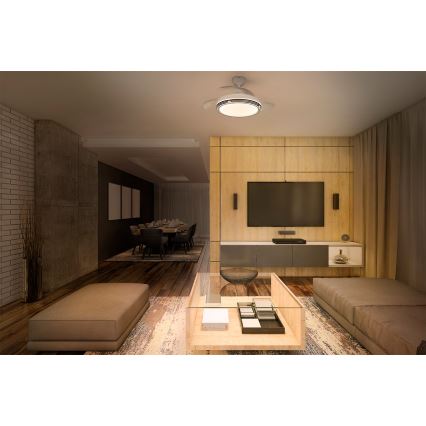 Osram - Plafoniera LED dimmerabile con ventilatore LEVECHE LED/36W/230V 3000/4000/6500K + telecomando