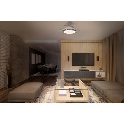Osram - Plafoniera LED dimmerabile con ventilatore LEVECHE LED/36W/230V 3000/4000/6500K + telecomando
