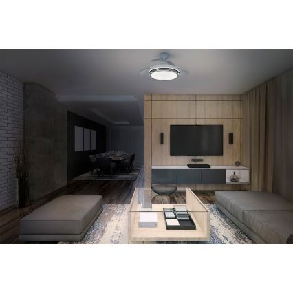 Osram - Plafoniera LED dimmerabile con ventilatore LEVECHE LED/36W/230V 3000/4000/6500K + telecomando