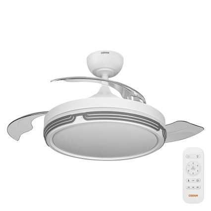 Osram - Plafoniera LED dimmerabile con ventilatore LEVECHE LED/36W/230V 3000/4000/6500K + telecomando
