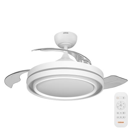 Osram - Plafoniera LED dimmerabile con ventilatore PONIENTE LED/36W/230V 3000/4000/6500K + telecomando