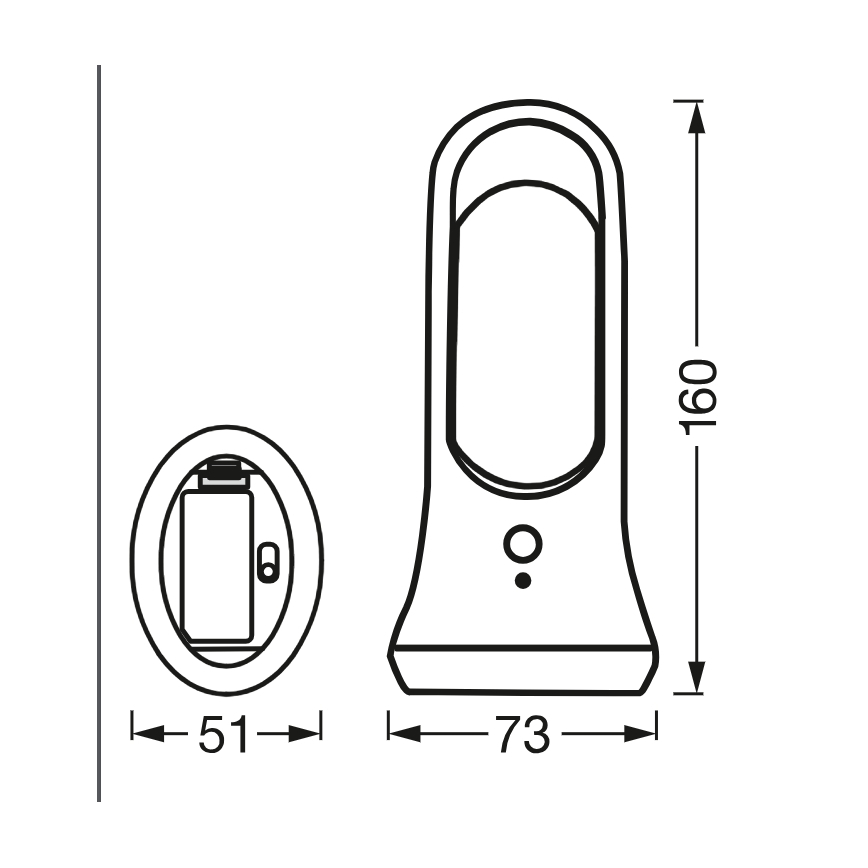 Osram - Luce LED d'orientamento con sensore di movimento e crepuscolare MOBILE LED/0,7W/4xAAA bianca