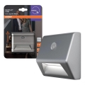 Osram - Lampada LED per scale con sensore NIGHTLUX LED/0,25W/3xAAA IP54 argento