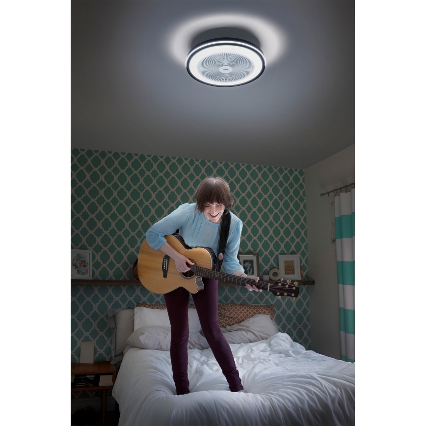 Osram - Plafoniera LED dimmerabile con ventilatore MURLAN LED/26W/230V 3000-6500K + telecomando