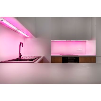 Osram - Lampada LED sottopensile RGBW dimmerabile con sensore di movimento LINEAR EDGE LED/8W/230V 50 cm bianco + telecomando