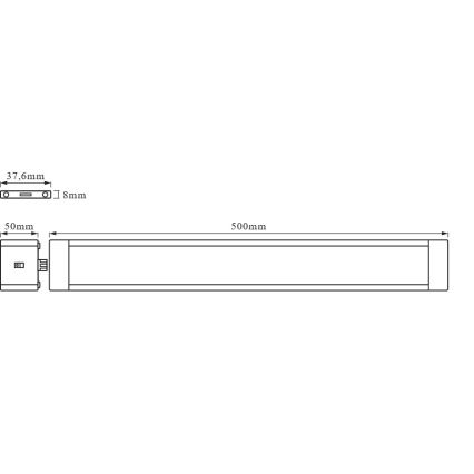Osram - Lampada LED dimmerabile sottopensile con sensore di movimento CABINET LED/10W/230V 3000K 50 cm bianca