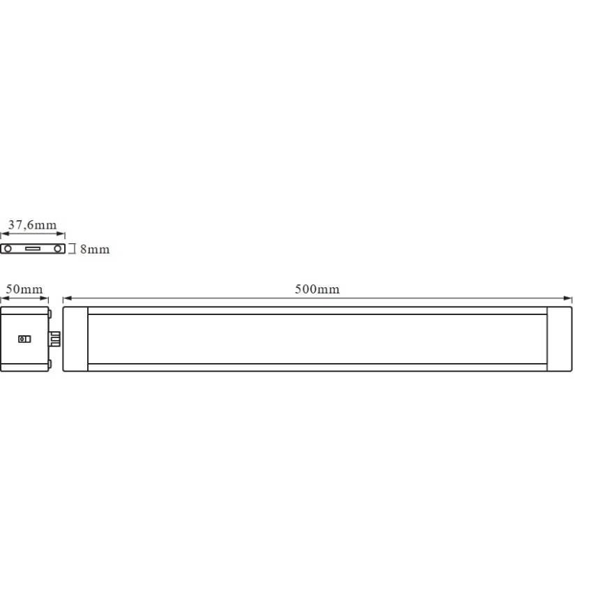 Osram - Lampada LED dimmerabile sottopensile con sensore di movimento CABINET LED/10W/230V 3000K 50 cm bianca