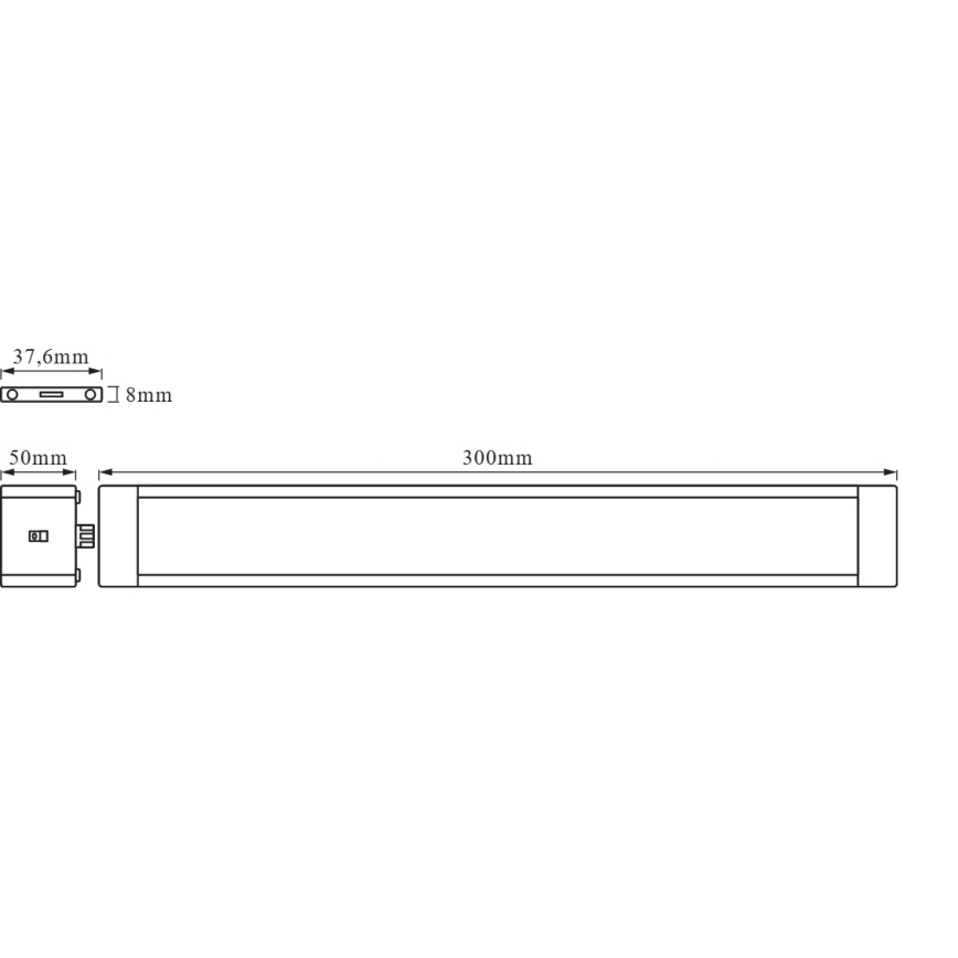 Osram - Lampada LED sottopensile dimmerabile con sensore di movimento CABINET LED/6W/230V 3000K 30 cm bianca