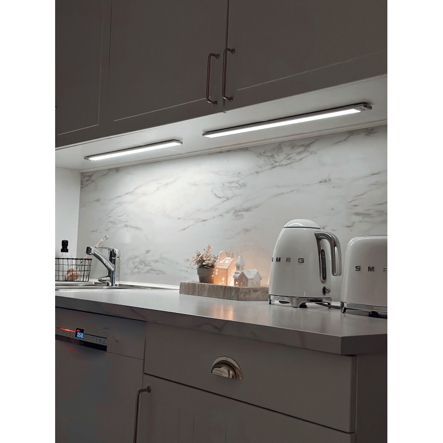Osram - Lampada LED sottopensile con sensore di movimento e crepuscolare LINEAR LED/3,2W/3,7V 500 mAh 3000/4000/6500K 40 cm grigio