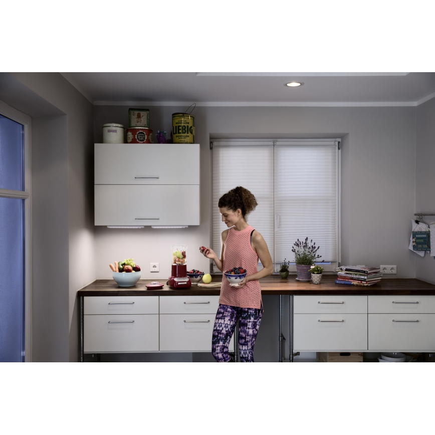 Osram - Lampada sottopensile LED LINEARLED con sensore di movimento e crepuscolare, 2,9 W / 9 V, 6xAA, 4000 K, 31,4 cm, bianco