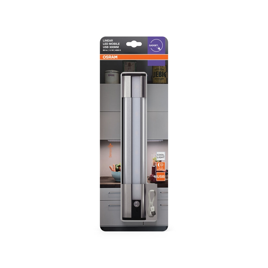 Osram - Lampada LED sottopensile con sensore MOBILE LED/1,5W/3,7V 1800 mAh