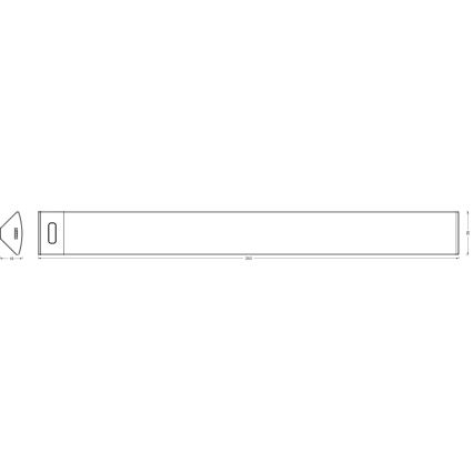 Osram - Lampada sottopensile LED dimmerabile con sensore di movimento LINEAR ANGLE LED/5W/230V 3000/4000/6500K 35 cm bianco