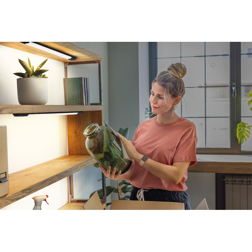 Osram - Lampada sottopensile LED dimmerabile con sensore di movimento LINEAR EDGE, 8W, 230V, 3000/4000/6500K, 50 cm, nero