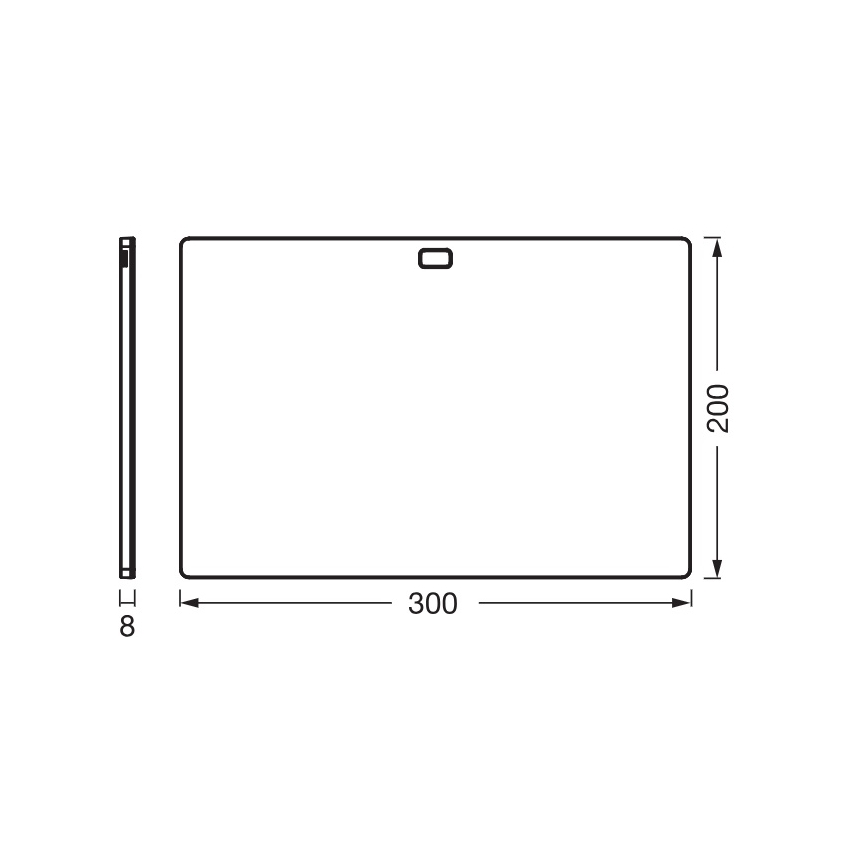 Osram - Lampada LED sottopensile dimmerabile con sensore di movimento UNDERCABINET LED/7,5W/230V 3000/4000/6500K 20x30 cm nera