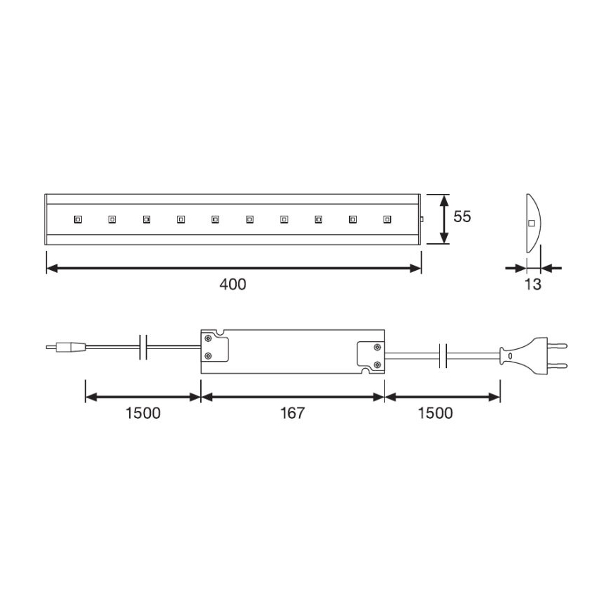 Osram - Lampada LED sottopensile SLIMSHAPE 1xLED/13W/230V