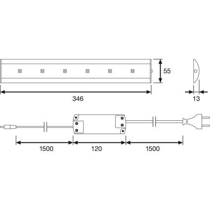 Osram - Lampada LED sottopensile SLIMSHAPE LED/8W/230V