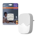 Osram - Lampada notturna LED da presa con sensore crepuscolare LUNETTA LED/0,5W/230V