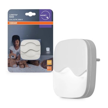 Osram - Lampada notturna LED da presa con sensore crepuscolare LUNETTA LED/0,5W/230V