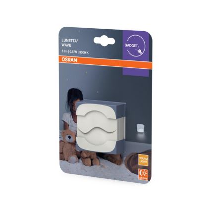 Osram - Lampada notturna LED da presa con sensore crepuscolare LUNETTA LED/0,5W/230V