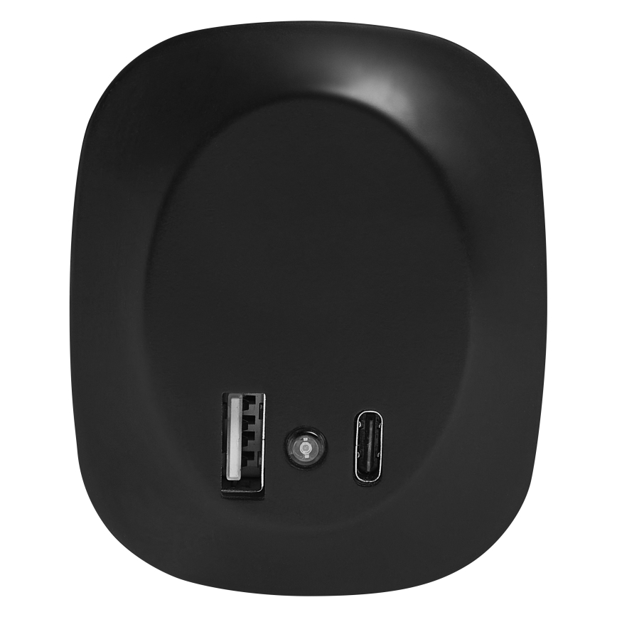 Osram - Lampada da notte LED da inserire nella presa con sensore e porta USB LUNETTA LED/12,5W/230V nera