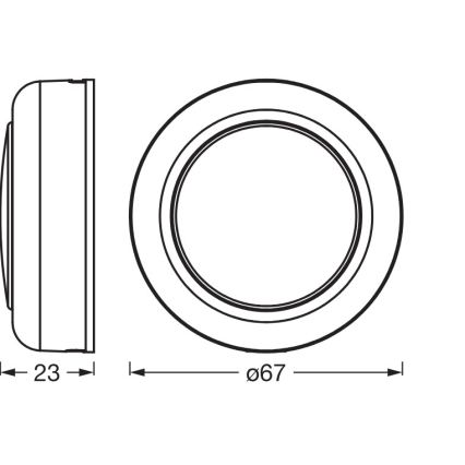 Osram - Lampada orientativa dimmerabile a sfioramento LED RGBW SMART+ DOT-IT LED/0,5W/3,7V 300 mAh