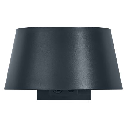 Osram - Applique solare a LED con sensore ENDURA STYLE LED 10,1 W / 4,2 V, 2000 mAh, IP54, antracite