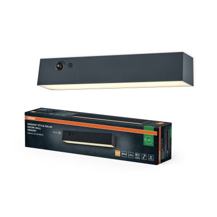 Osram - Applique solare a LED con sensore ENDURA STYLE LED/12,4W/4,2V 2000 mAh IP54 antracite