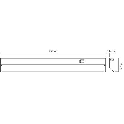 Osram - Lampada sottopensile LED LINEAR LED/10W/230V 3000K 55,7 cm argento
