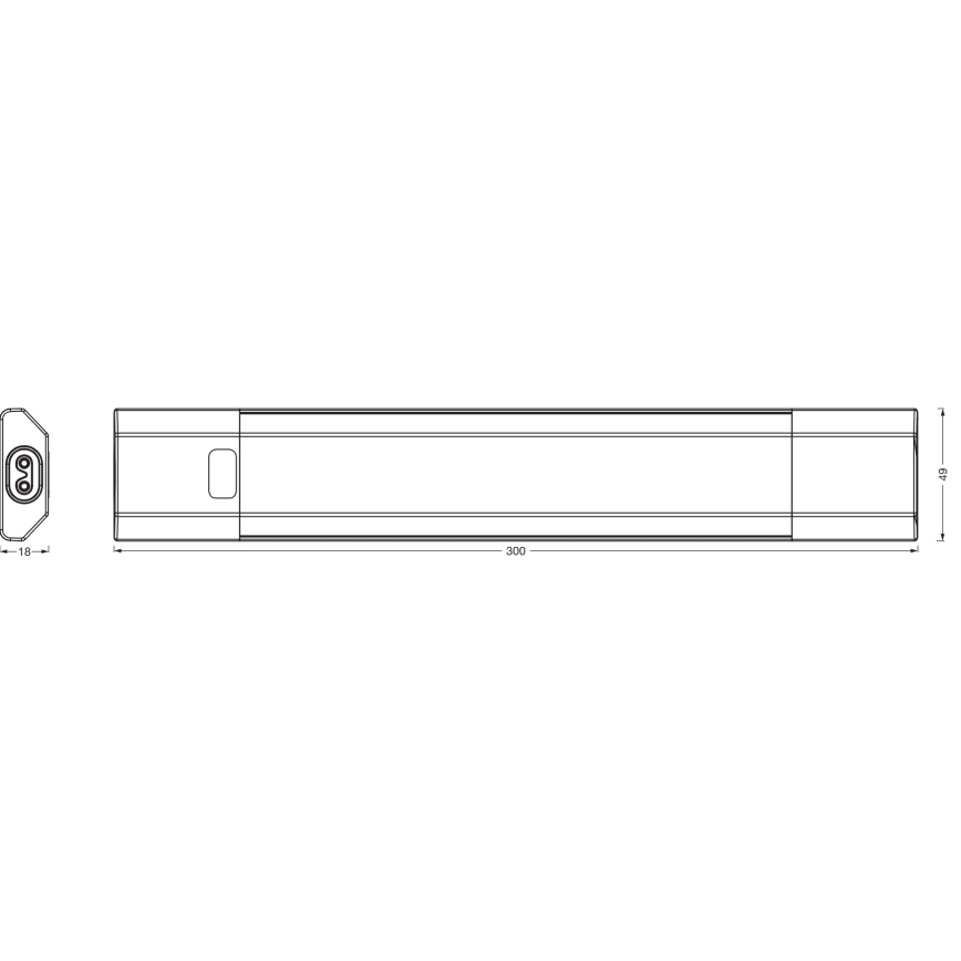 Osram - LED RGBW dimmerabile lampada sottopensile con sensore di movimento LINEAR EDGE LED/4W/230V 30 cm bianca + telecomando