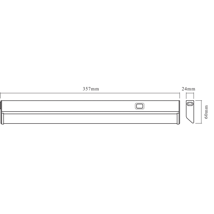 Osram - Lampada sottopensile LINEAR LED/6W/230V 3000K 35,7 cm argento