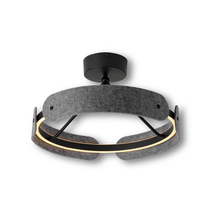 Osram - Lampadario a plafone LED DECOR CURVE LED/33W/230V Ø 43 cm grigio