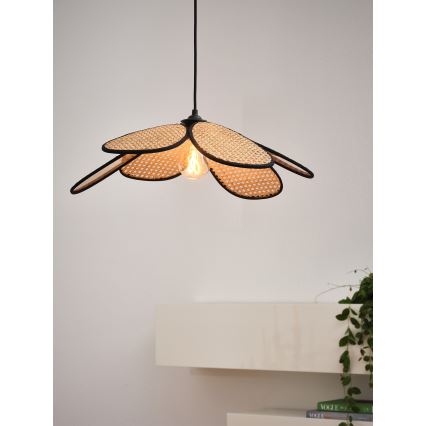 Osram - Lampadario a sospensione con cavo DECOR RATTAN 1xE27/15W/230V Ø 58 cm beige/nero