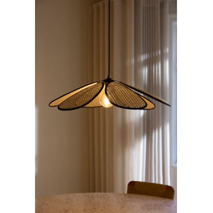 Osram - Lampadario a sospensione con cavo DECOR RATTAN 1xE27/15W/230V Ø 58 cm beige/nero