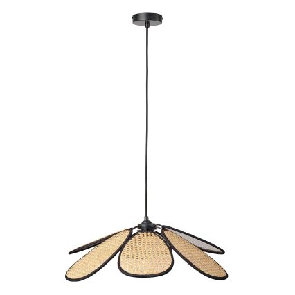 Osram - Lampadario a sospensione con cavo DECOR RATTAN 1xE27/15W/230V Ø 58 cm beige/nero