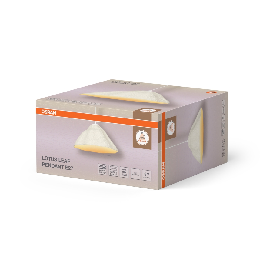 Osram - Lampadario a sospensione LOTUS LEAF 1xE27/9W/230V Ø 39,6 cm