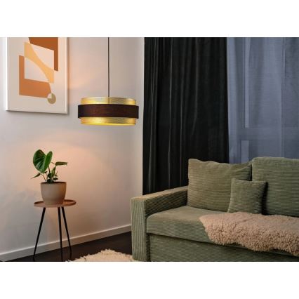 Osram - Lampadario a sospensione su cavo DECOR HORNET 3xE27/10W/230V Ø 50 cm nero/oro