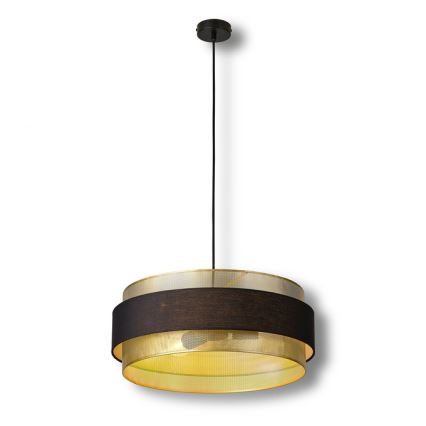 Osram - Lampadario a sospensione su cavo DECOR HORNET 3xE27/10W/230V Ø 50 cm nero/oro
