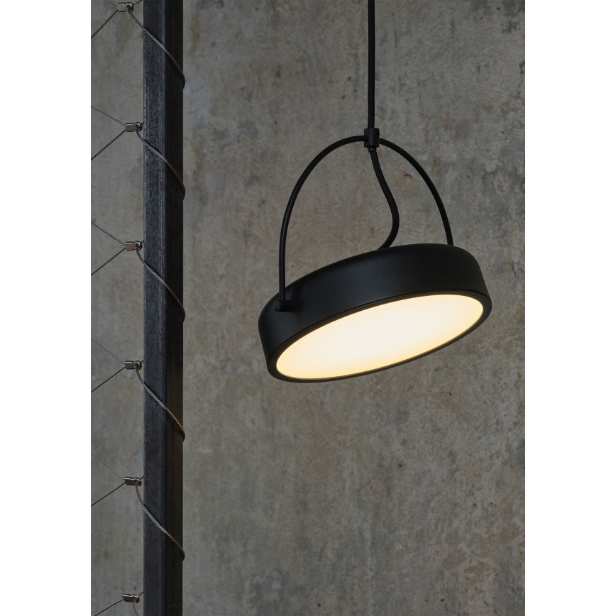 Osram - Lampadario LED a sospensione su cavo DECOR PUCK LED/12W/230V CRI 90 nero