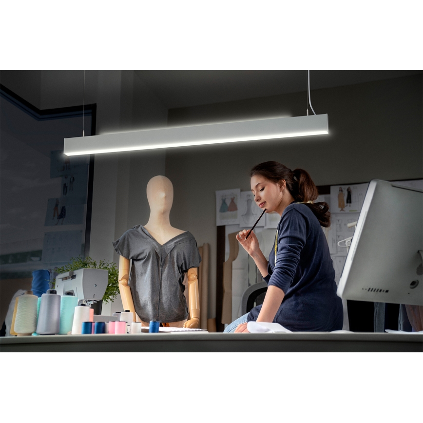 Osram - Lampada a sospensione dimmerabile su cavo OFFICE LINE LED/42W/230V 4000K 112,6 cm bianco