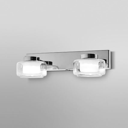 Osram - Applique LED per bagno ORBIS FLAME 2xLED/5,5W/230V 3000/4000K IP44 cromo lucido