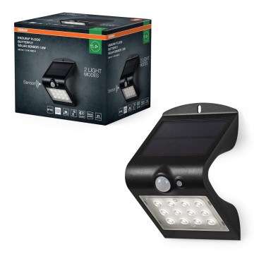 Osram - LED Applique solare con sensore di movimento e crepuscolare FARFALLA LED/1,5W/3,7V 1200 mAh IP65
