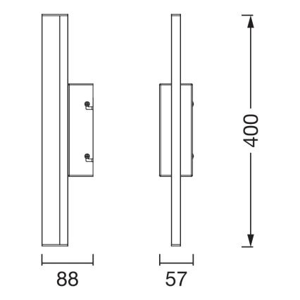 Osram - Illuminazione da specchio per bagno LED dimmerabile con controllo touch ORBIS MIRROR LED/6,8W/230V 40 cm 3000/4000K IP44 beige