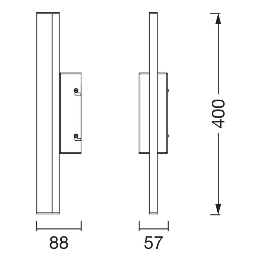 Osram - Illuminazione da specchio per bagno LED dimmerabile con controllo touch ORBIS MIRROR LED/6,8W/230V 40 cm 3000/4000K IP44 beige