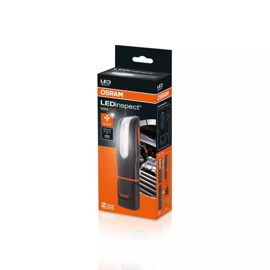 Osram - Torcia ricaricabile a LED dimmerabile LEDINSPECT MINI250 LED/7W/3,7V IP65 2000 mAh