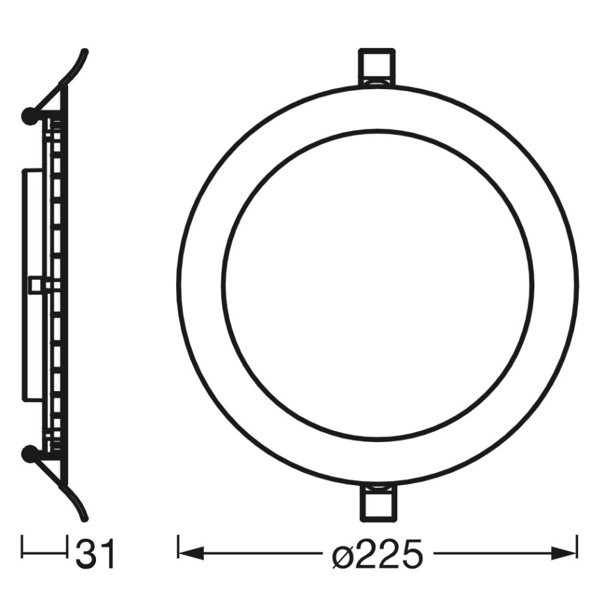 Osram - Faretto da incasso LED dimmerabile SMART+ DOWNLIGHT LED/22W/230V 3000-6500K Wi-Fi
