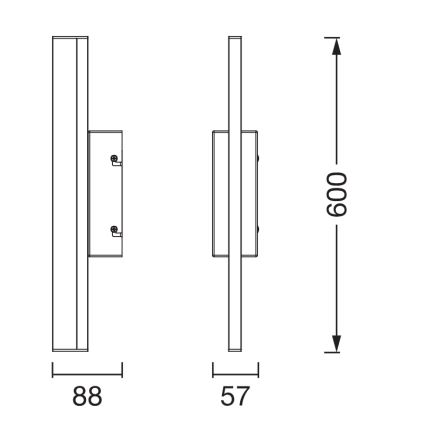 Osram - Illuminazione a LED dimmerabile per specchio da bagno ORBIS MIRROR LED/10W/230V 3000/4000K 60 cm IP44 bianco