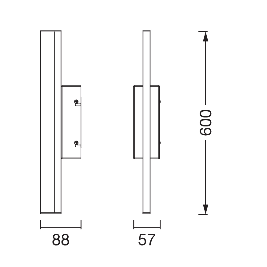 Osram - Illuminazione a LED dimmerabile per specchio da bagno ORBIS MIRROR LED/10W/230V 3000/4000K 60 cm IP44 bianco