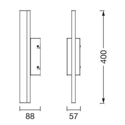 Osram - Illuminazione per specchio LED dimmerabile ORBIS MIRROR LED/6,8W/230V 40 cm 3000/4000K IP44 bianco